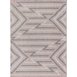 Rugs America(tm) Miko Strawberry Geometric Contemporary Area Rug