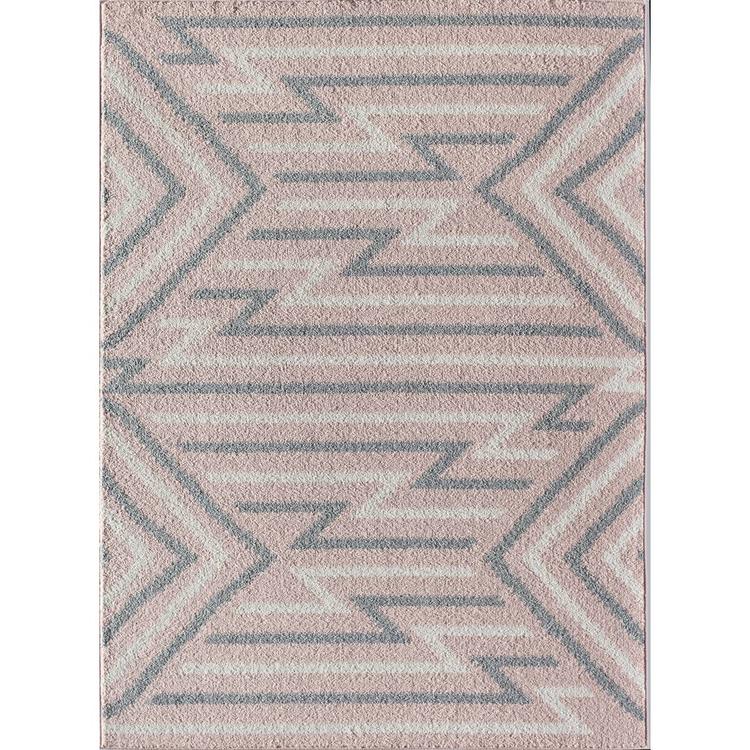Rugs America(tm) Miko Strawberry Geometric Contemporary Area Rug