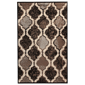 HomeRoots Transitional Quatrefoil Distressed Rectangular Area Rug - image 1