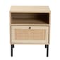 Baxton Studio Caterina Natural Brown Wood 1-Door Nightstand - image 4