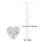 Sophia B 1/10ctw. Baguette Diamond Heart Post Earrings - image 2