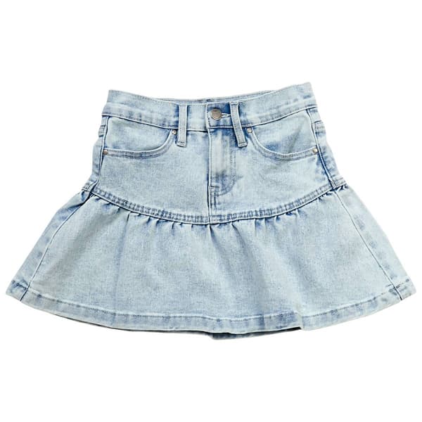 Girls (7-14) YMI(R) Denim Peplum Skirt - image 