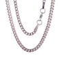 Mens Iron Saints 5mm Box Chain Link Silver-Tone Necklace - image 1
