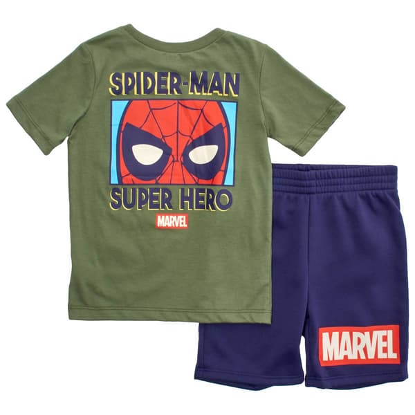 Boys (4-7) Marvel Spider-Man 2pc. Tee & Knit Shorts Set - Green