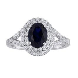 Gemstone Classics&#40;tm&#41; Sterling Silver Blue Sapphire Ring