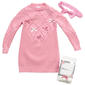 Baby Girl (12-24M) Blossom Blvd 3D Bow Sweater Dress with Socks - image 1