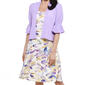 Womens Perceptions Ruffle Sleeve Floral Jacket Dress - image 3