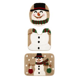 Avanti Mr. Snowman 3pc. Contour Rug Set