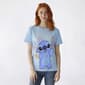 Juniors Stitch Floral Jumbo Print Boyfriend Tee - image 1