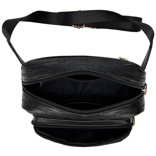 ELLE Eleganza Vegan Leather Monogram Sling Bag