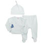 Baby Boy (NB-9M) Quiltex Dino 3pc. Take Me Home Set - image 1