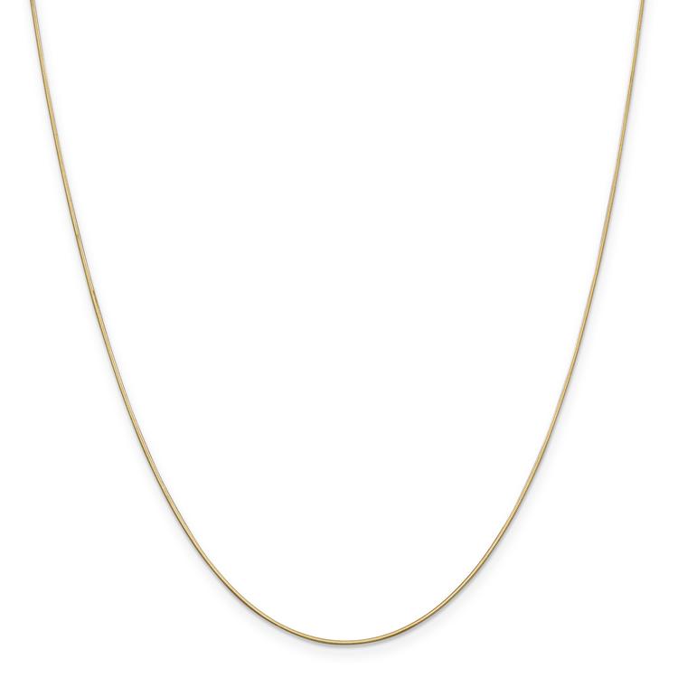 Unisex Gold Classics(tm) .80mm. 14k Gold Octagonal Snake Necklace