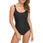 Womens DKNY Solid One Piece Starburst Swim Suit - image 1