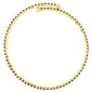Athra 14kt. Gold over Brass & Black Crystal Coil Bracelet - image 2