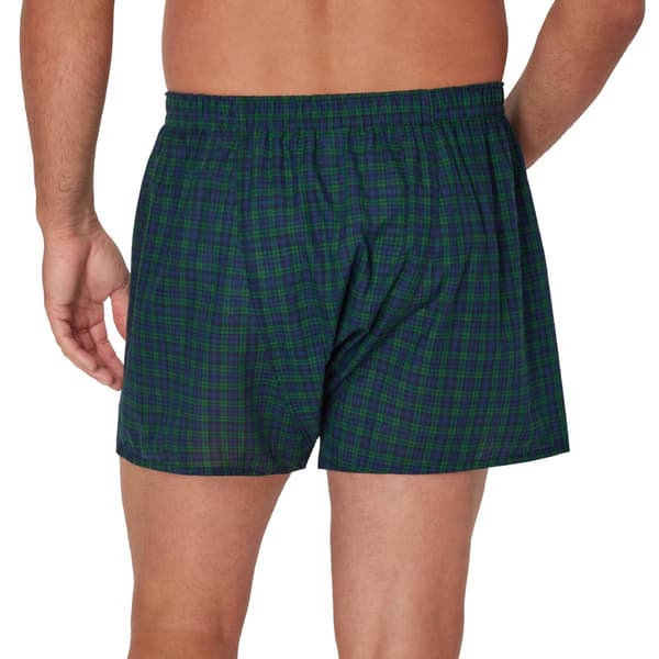 Mens Big & Tall Hanes Ultimate® Woven Boxers - Black/Red/Blue