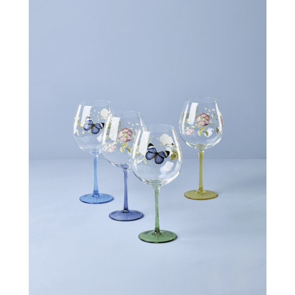 Lenox® Butterfly Meadow® Balloon Wine Glasses - Set of 4