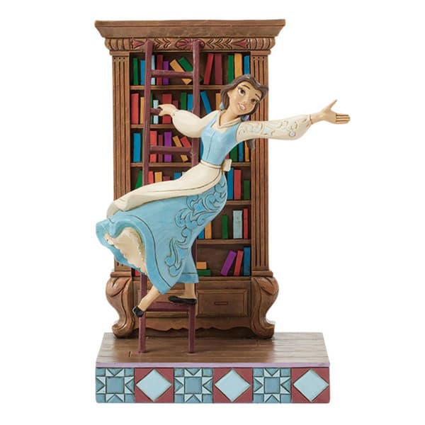 Jim Shore Disney Traditions Belle w/ Bookshelf Figurine