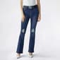 Juniors YMI(R) Mid Rise Distressed Bootcut Jeans with Belt - image 1
