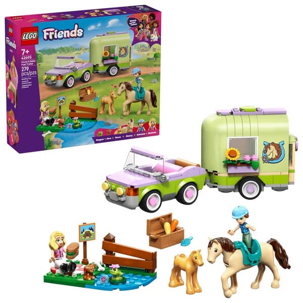 LEGO(R) Friends Horse & Baby Foal Trailer Building Kit