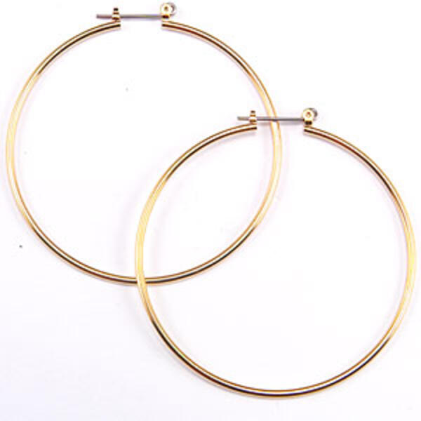 Guess Gold Large Hoop Earrings - image 