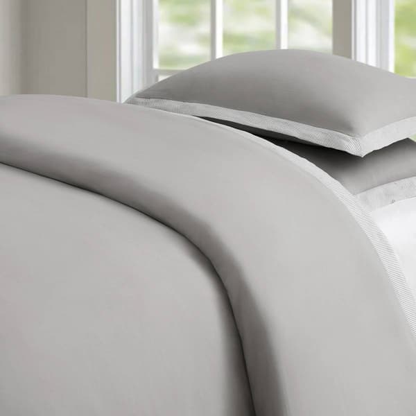 Brooklyn Loom Wilson Stripe Fringe Duvet Cover Set