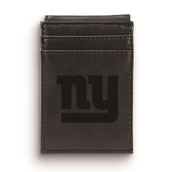 Mens NFL New York Giants Faux Leather Front Pocket Wallet - image 