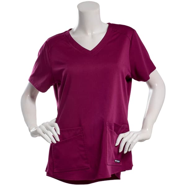 Womens Grey''s Anatomy Short Sleeve 4-Pocket V-Neck Scrub Top