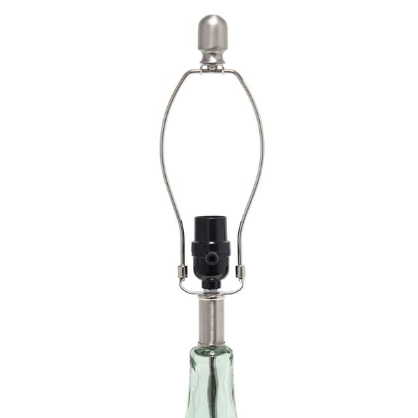 Lalia Home Classix 23.25in. Ripple Curvy Colored Glass Table Lamp