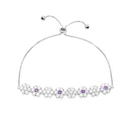 Gemstone by Gianni Argento Floral Adjustable Bracelet