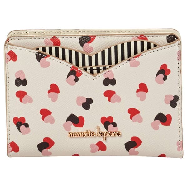 Womens Nanette Lepore Clarra Bifold/Credit Card Wallet - Heart - image 