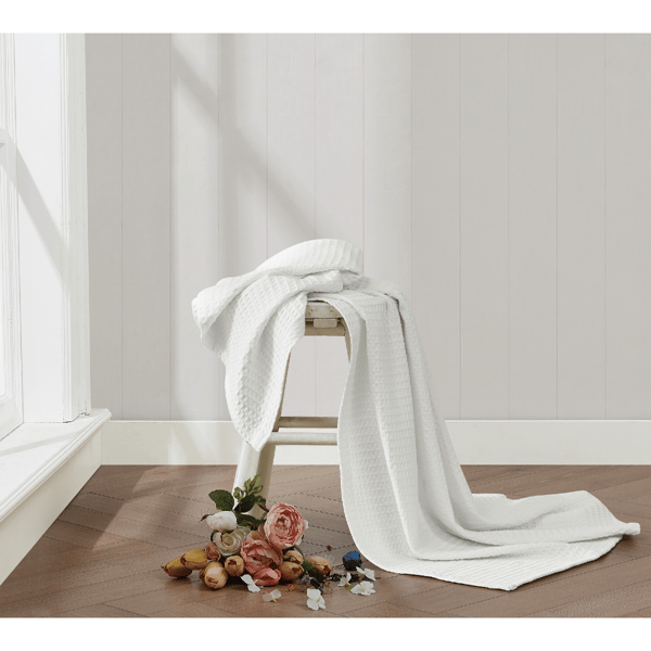 The Farmhouse by Rachel Ashwell Cotton Waffle Throw - image 