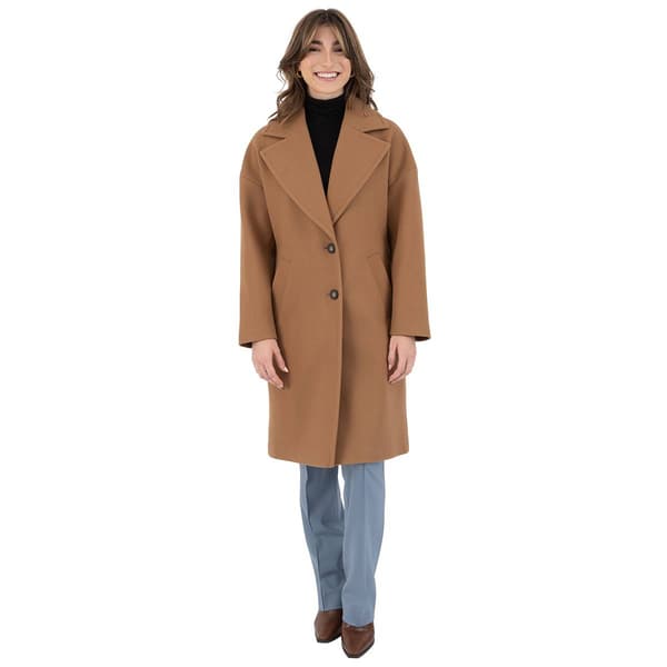 Womens Nine West Single Breasted Faux Wool Walker