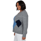 Plus Size Hearts of Palm Autumn Breeze V Neck Argyle Sweater - image 4