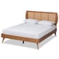 Baxton Studio Asam Modern Walnut Brown Wood Platform Bed - image 1