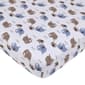 Carters(R) Blue Elephant Super Soft Fitted Crib Sheet - image 1