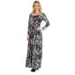 Womens 24/7 Comfort Apparel  Long Sleeve Empire Waist Dress - image 3