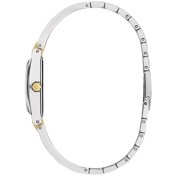 Bulova Gemini Silver-Tone Bangle Watch - 98P218