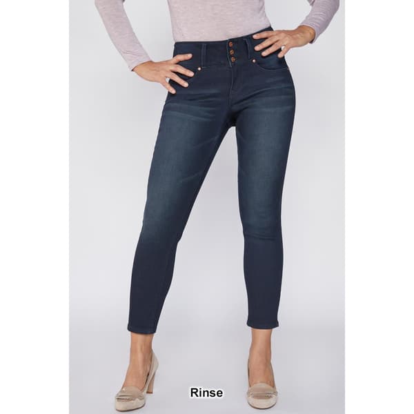 Petite Royalty Basic Three Button High Rise Skinny Jeans