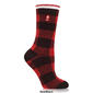 Womens Heat Holders Buffalo Plaid Crew Socks - image 2