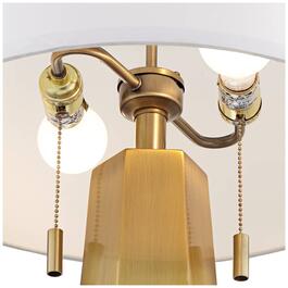 Pacific Coast Lighting Fortress 28in. Antique Brass Table Lamp