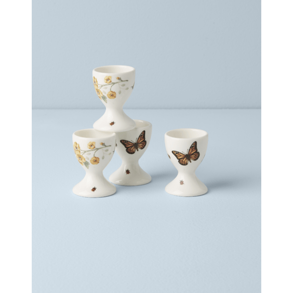 Lenox® Butterfly Meadow® Footed Egg Cups - Set Of 4