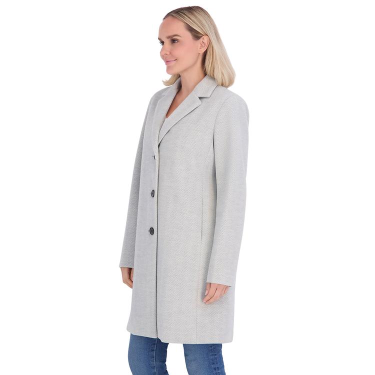 Womens Calvin Klein Single Breasted Walker Coat