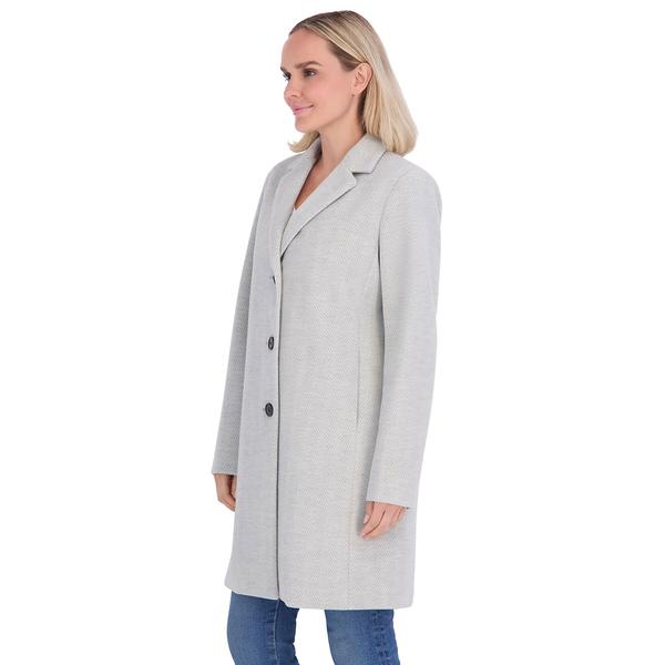 Womens Calvin Klein Single Breasted Walker Coat