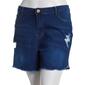 Juniors Plus California Vintage Destructed Fray Hem Shorts - image 2