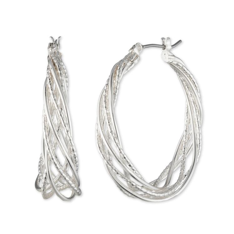 Napier Braided Hoop Earrings