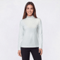 Womens Hasting & Smith Long Sleeve Mock Neck Dot Tee - image 1