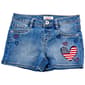 Girls (7-12) Squeeze Americana Heart Patch Shorts - image 1