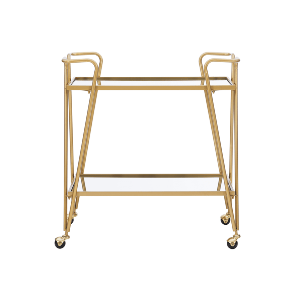 Linon Home Decor Ellie Gold Bar Cart