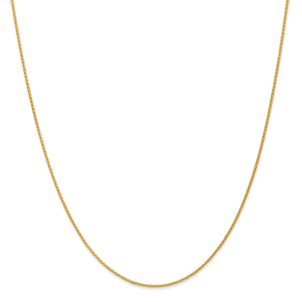 Gold Classics&#40;tm&#41; 1.20mm. 14k Parisian Wheat Chain Necklace - image 