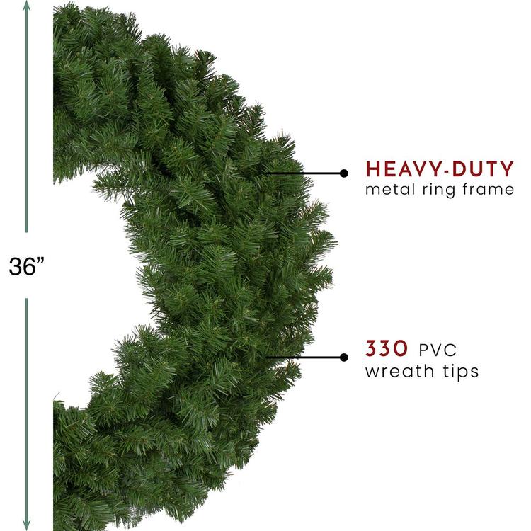 Northlight Seasonal 36in. Deluxe Pine Artificial Christmas Wreath